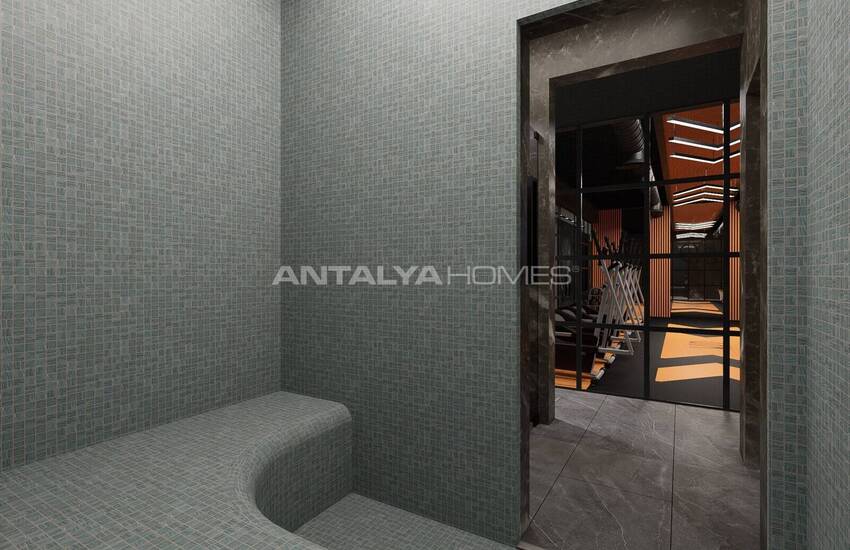 Квартиры с видом на море в комплексе в Алании, Тосмур 8