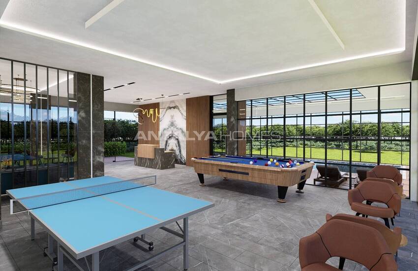 Квартиры с видом на море в комплексе в Алании, Тосмур 10