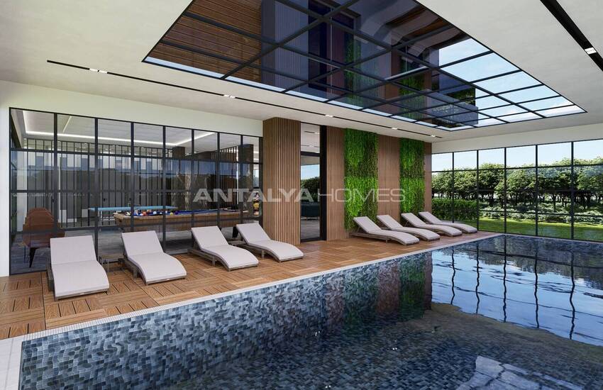 Квартиры с видом на море в комплексе в Алании, Тосмур 6