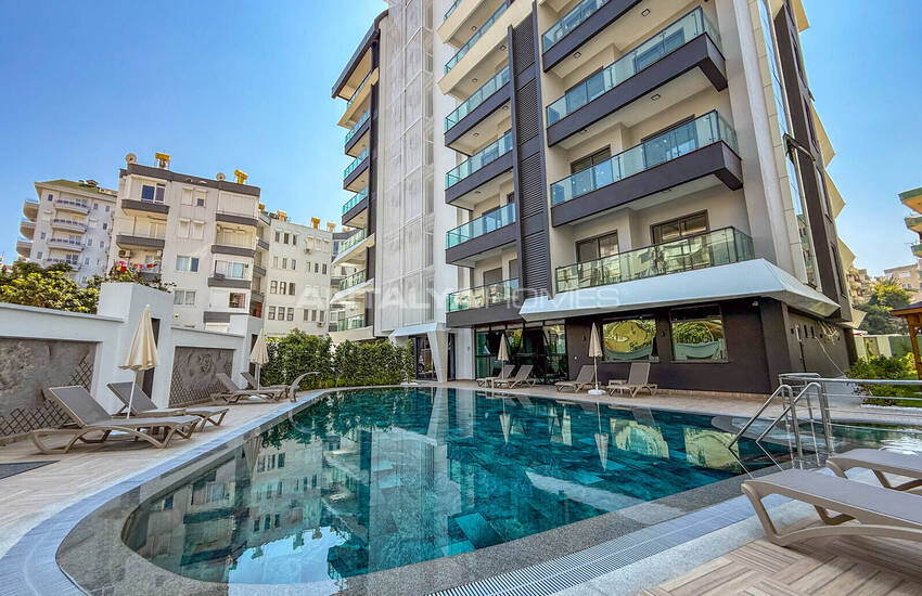 Zeezicht Appartementen In Omheind Complex In Alanya 1