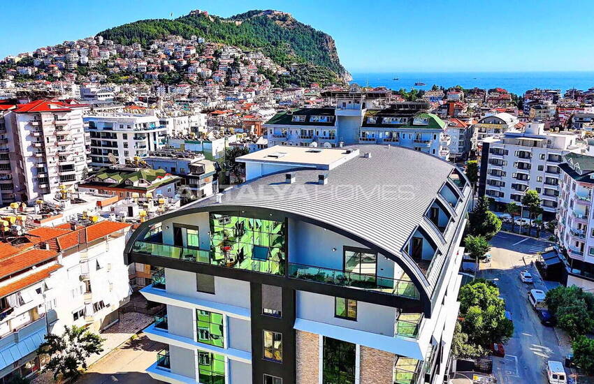 Zeezicht Appartementen In Omheind Complex In Alanya 3