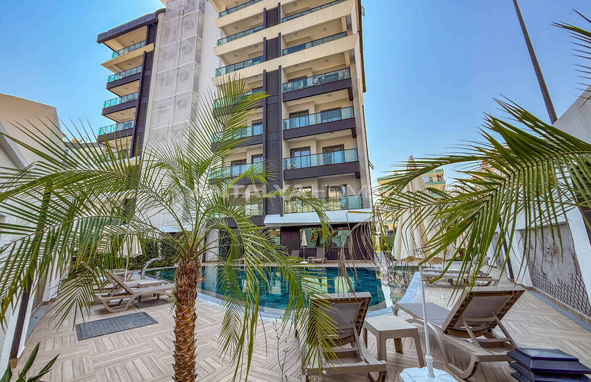 Zeezicht Appartementen In Omheind Complex In Alanya 5