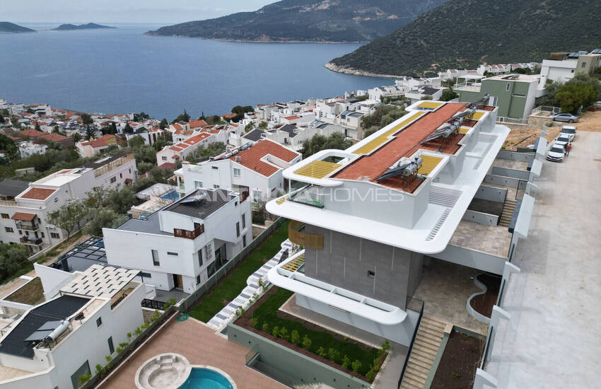 Kaş Kalkan'da Deniz Manzaralı 2+1 Daireler 3
