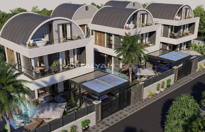 Detached Houses with Private Pool Near the Sea in Konaklı Alanya