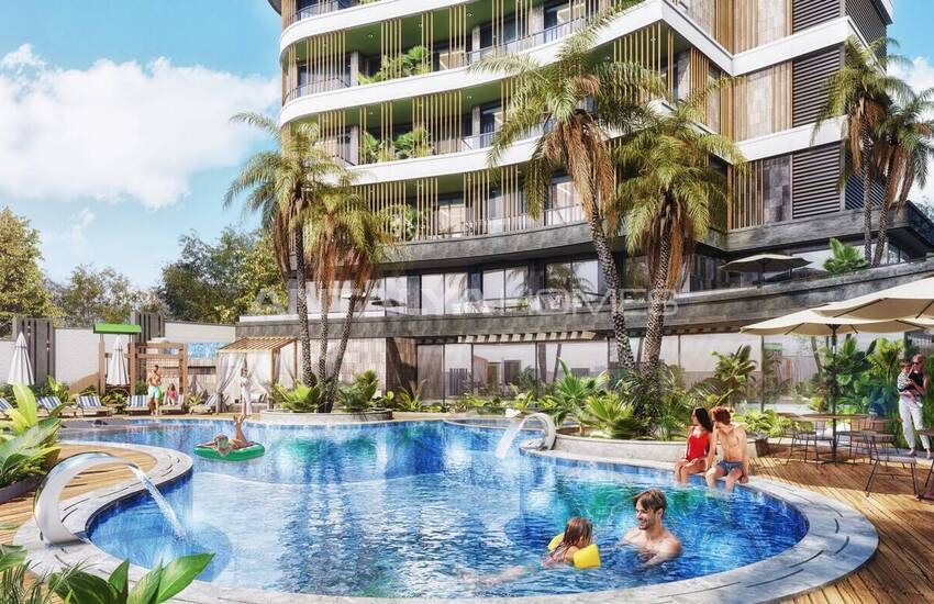 Appartementen In Een Complex Met Twee Blokken In Alanya Turkije 1