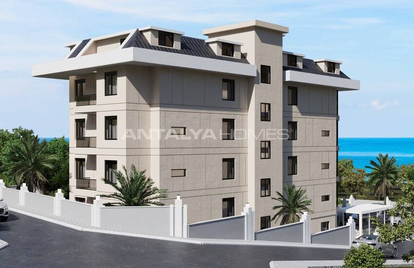 Alanya Merkezde Deniz Manzaralı Havuzlu Daireler
