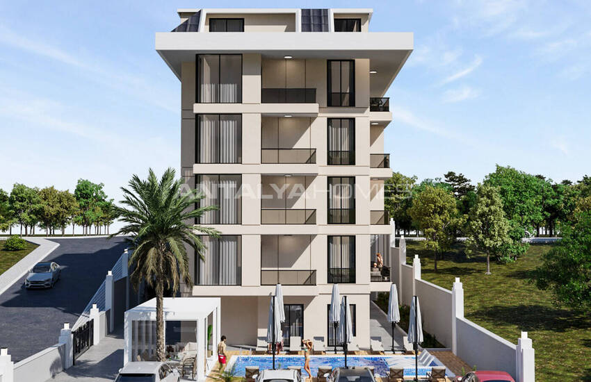 Appartements Avec Vue Sur La Mer Et Piscine Dans Le Centre D'alanya 2