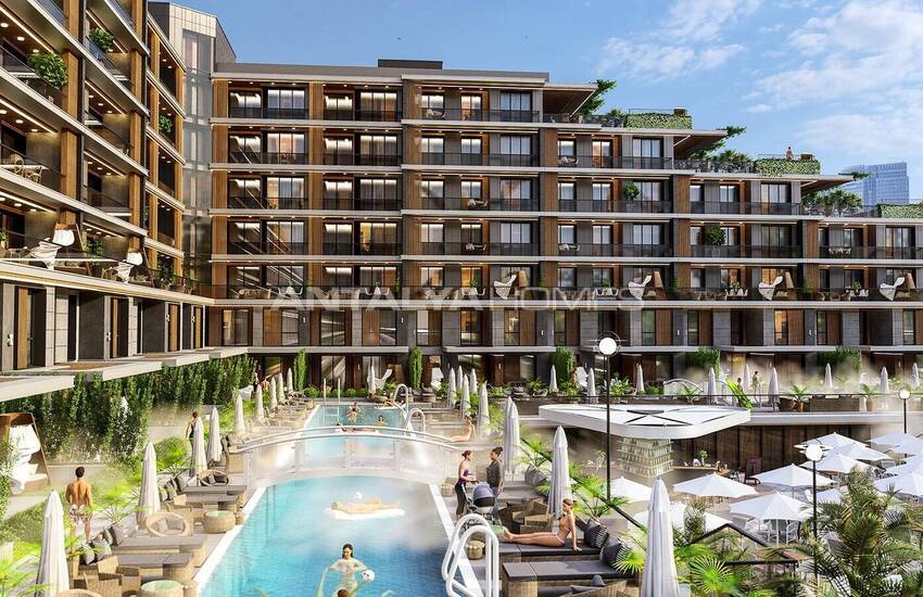Eleganta Lägenheter I Ett Komplex Med Pool I Antalya Altıntas 1