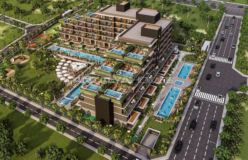 Elegant Flats in a Complex with a Pool in Antalya Altıntas 3