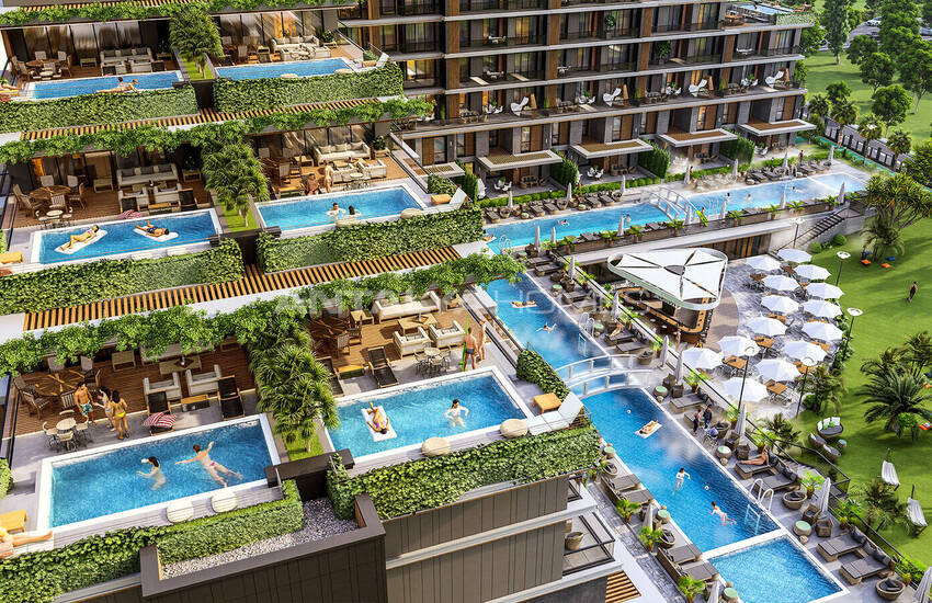 Antalya Altıntaş'ta Havuzlu Sitede Şık Tasarımlı Daireler 5