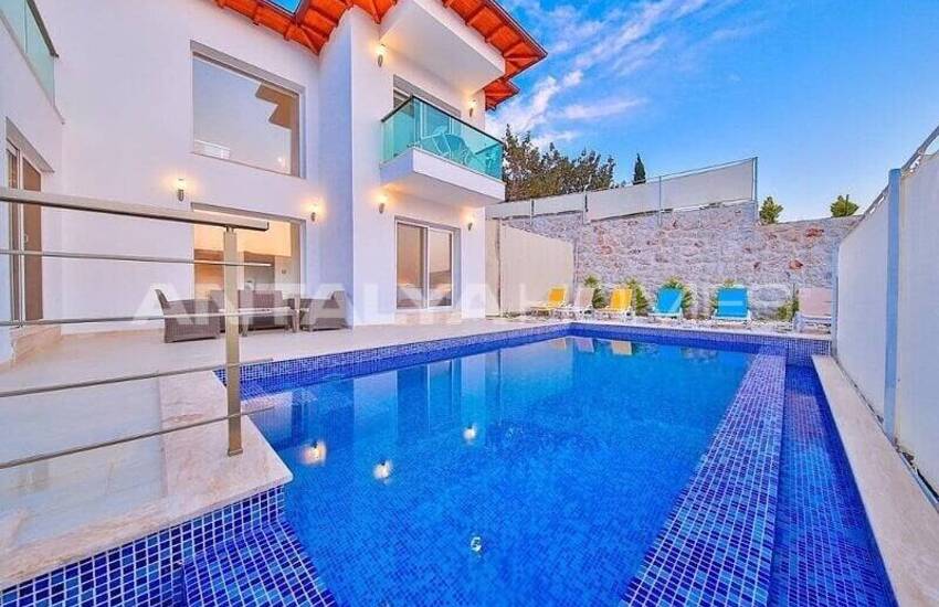 Furnished 3-bedroom House with Sea View in Kaş Antalya
