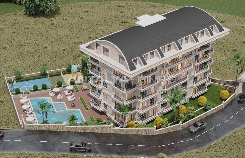 Flats for Sale Close to the Sea in Tosmur, Alanya 1