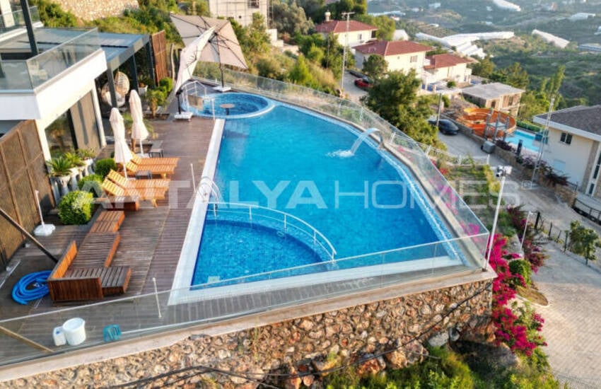 Uniek Design Huis Met Landbouwgrond In Alanya Kestel 4
