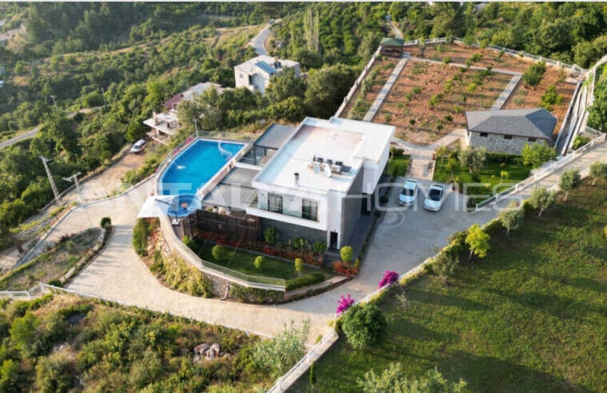 Uniek Design Huis Met Landbouwgrond In Alanya Kestel 3
