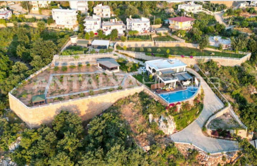 Uniek Design Huis Met Landbouwgrond In Alanya Kestel 2