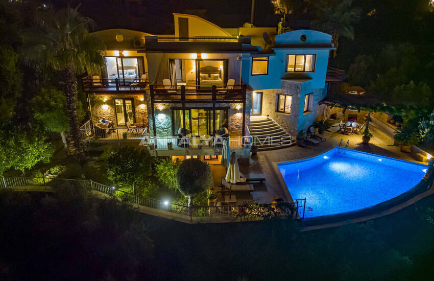 Villa Med 5 Sovrum, Havsutsikt Och Privat Pool I Kalkan 4