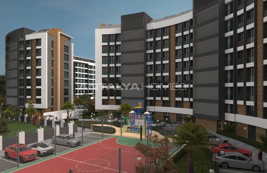 Çankaya, Kepez, Antalya'da Şehir ve Deniz Manzaralı Evler 9