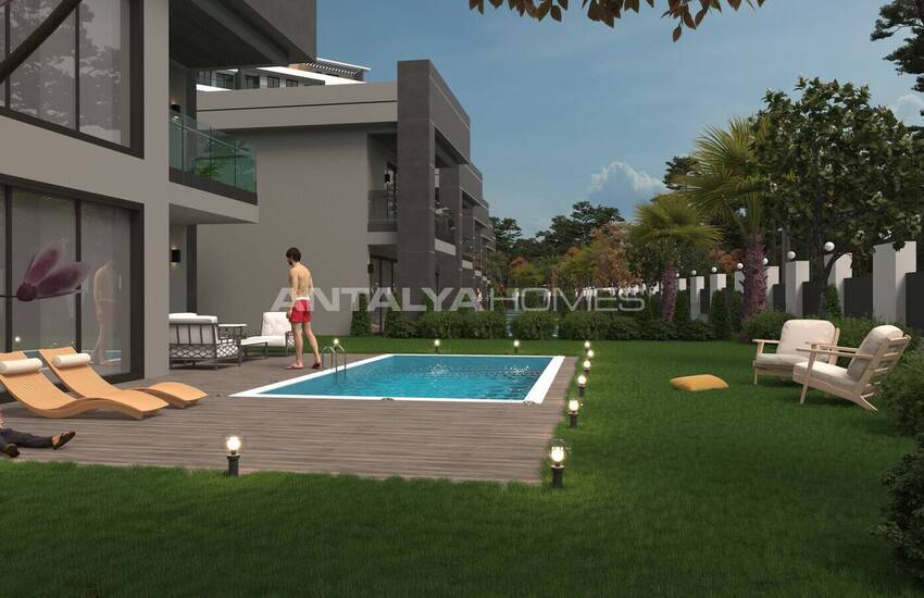 Çankaya, Kepez, Antalya'da Şehir ve Deniz Manzaralı Evler 1