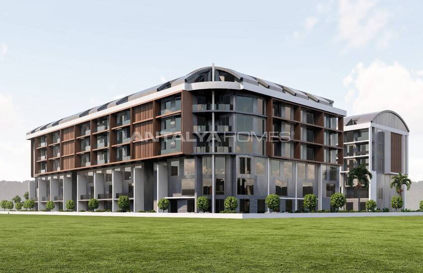 Stilfulla Lägenheter I Ett Komplex Med Pool I Antalya Konyaaltı 5