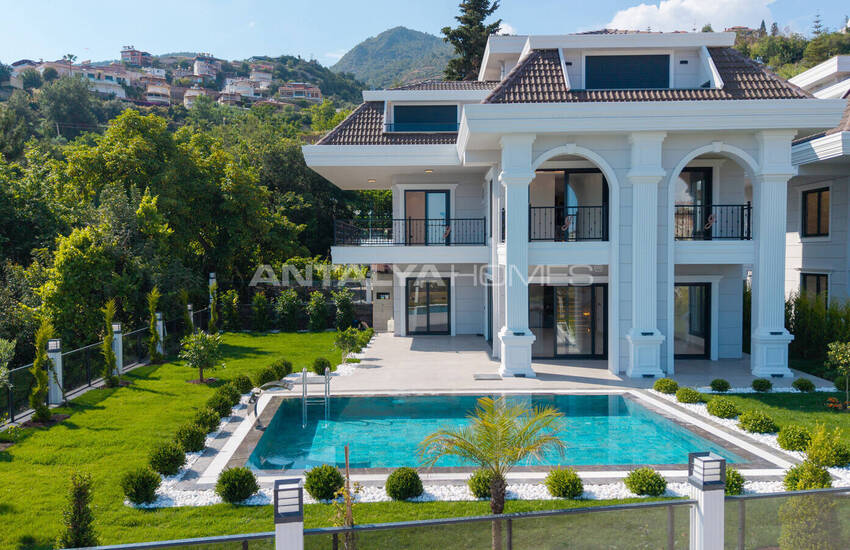 Vrijstaande Villa's Met Zwembad En Zeezicht In Alanya Antalya 9