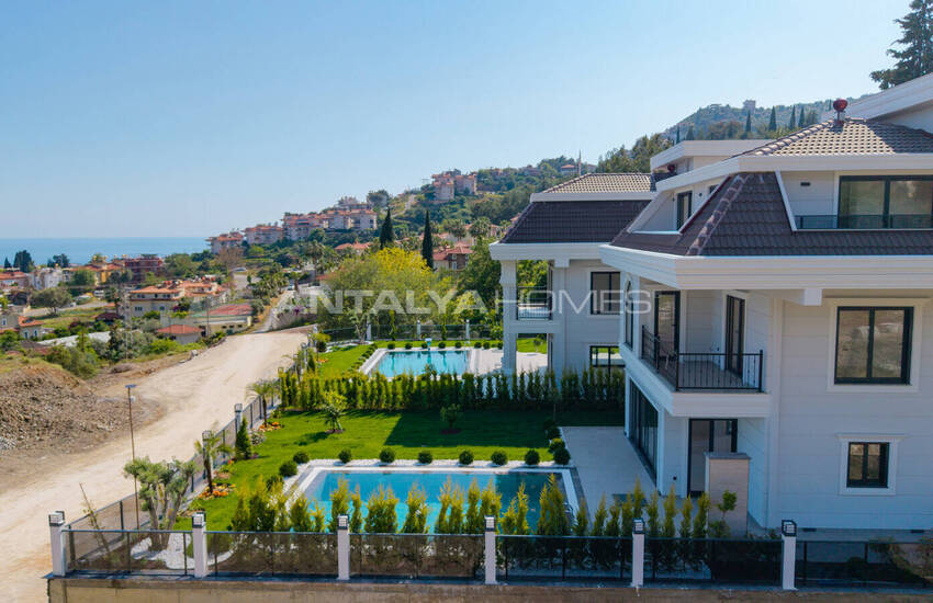 Vrijstaande Villa's Met Zwembad En Zeezicht In Alanya Antalya 11