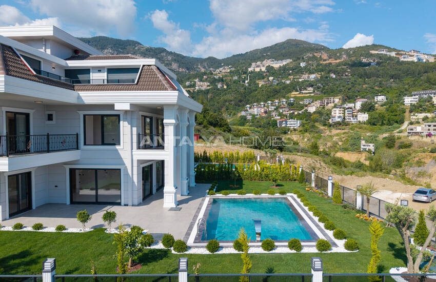 Vrijstaande Villa's Met Zwembad En Zeezicht In Alanya Antalya 12