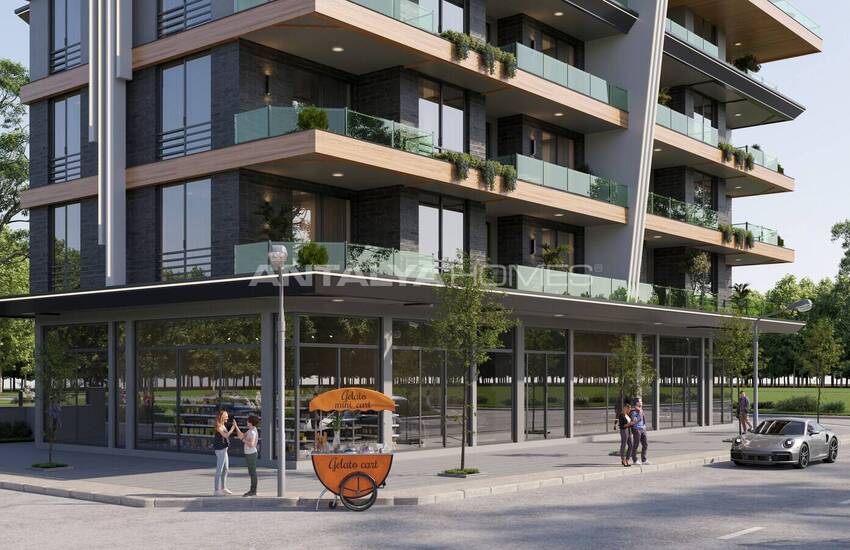 آپارتمان‌های با منظره دریا و شهر نزدیک ساحل در آلانیا اوبا 2