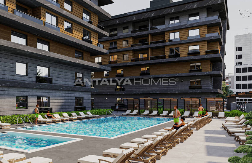 Appartementen Te Koop Met Zwembad En Beveiliging In Antalya Konyaaltı 4