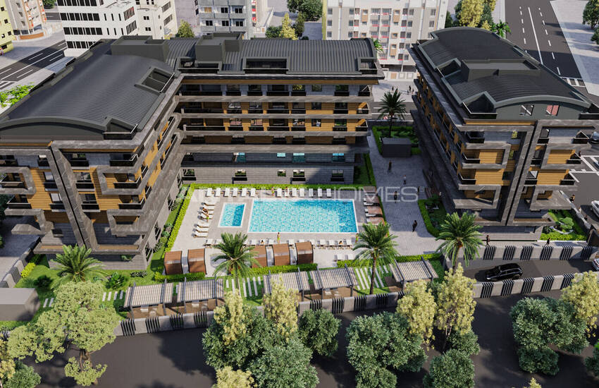 Appartementen Te Koop Met Zwembad En Beveiliging In Antalya Konyaaltı 1