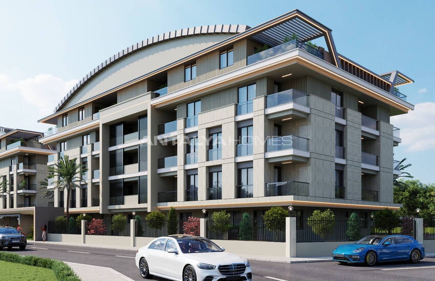 Stijlvolle Appartementen In Een Complex Vlakbij Zee In Konyaalti 1