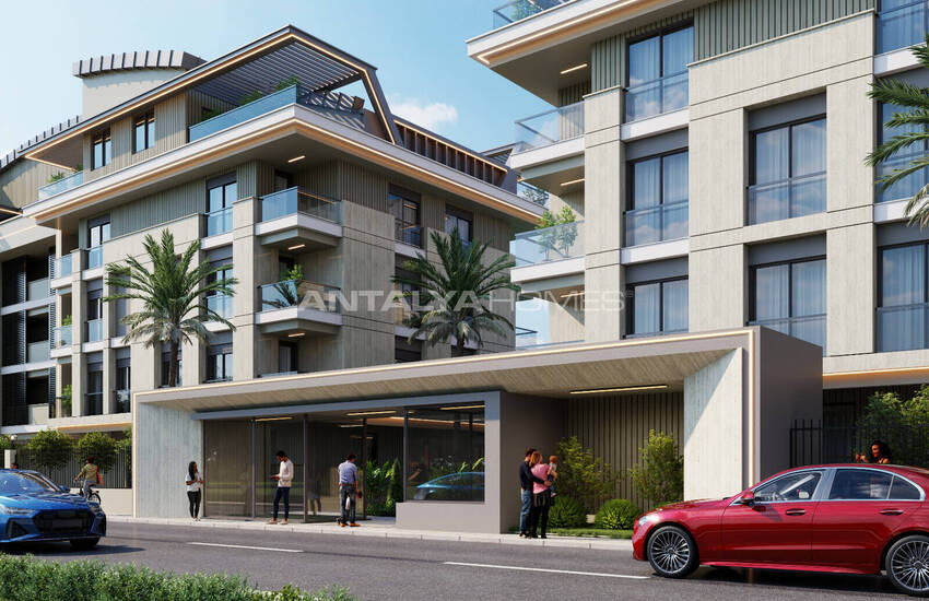 Stijlvolle Appartementen In Een Complex Vlakbij Zee In Konyaalti 3