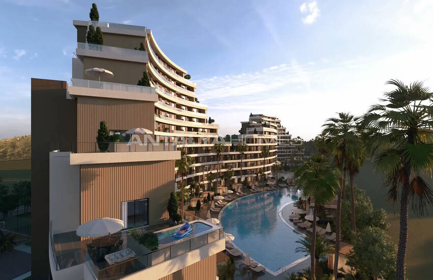Flats in a Low-rise Project with Pool in Altıntaş 3