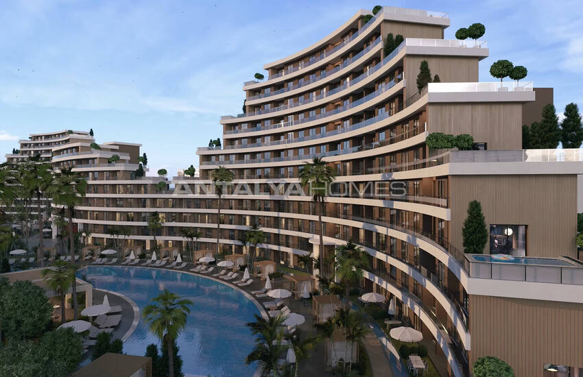 Flats in a Low-rise Project with Pool in Altıntaş 1
