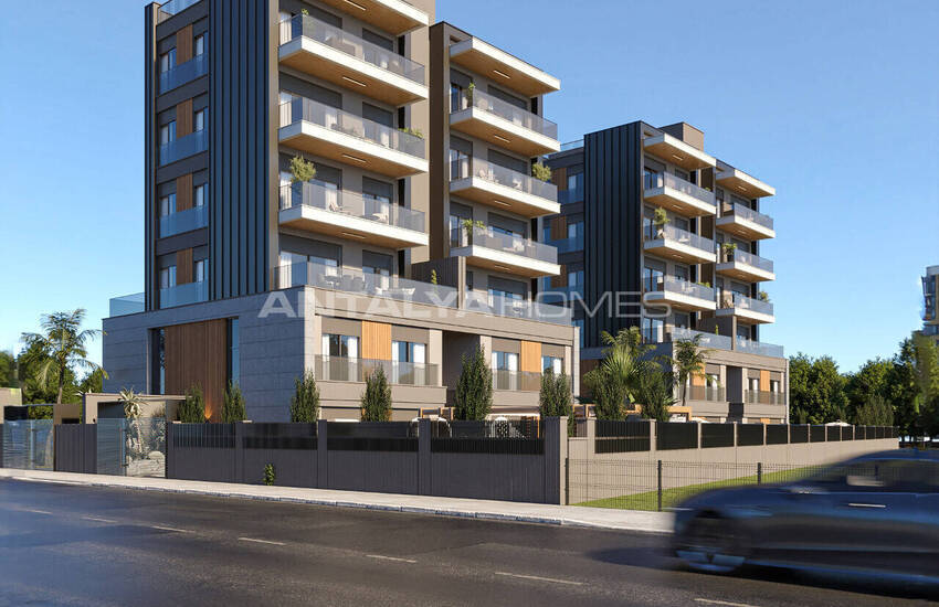 Flats in a Complex with Pool Near Airport in Antalya 1