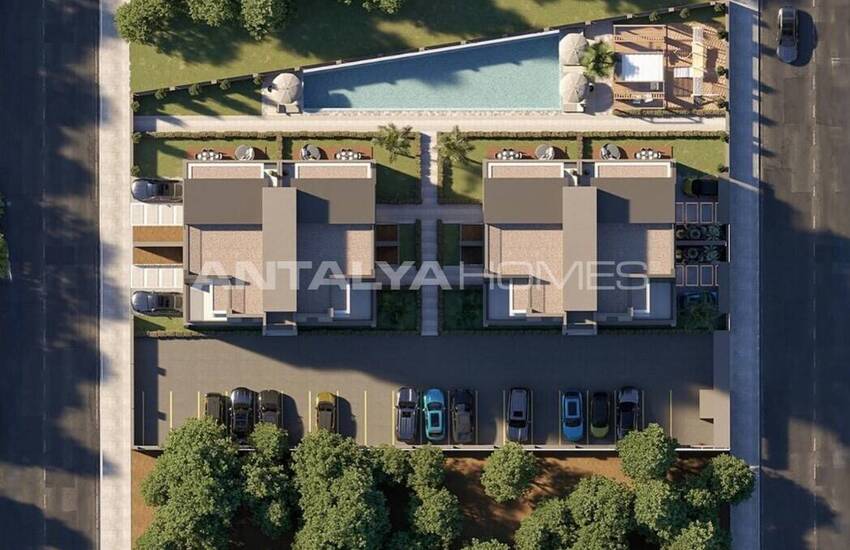Flats in a Complex with Pool Near Airport in Antalya 6