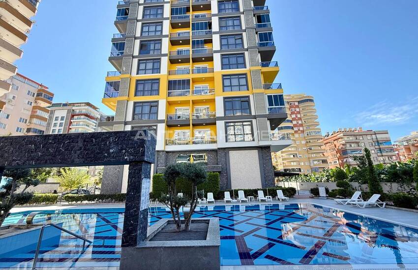 Alanya Mahmutlar'da Denize 550 M Mesafede Havuzlu Sitede Daireler 6