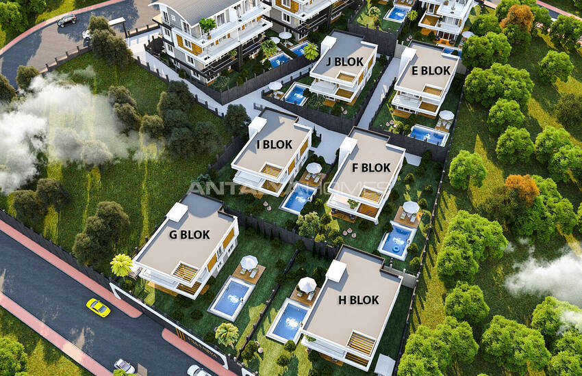 Huizen Met Zeezicht En Privézwembad In Alanya Tepe 4