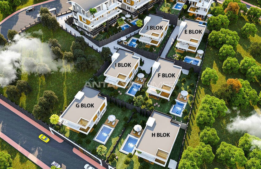 Huizen Met Zeezicht En Privézwembad In Alanya Tepe 5