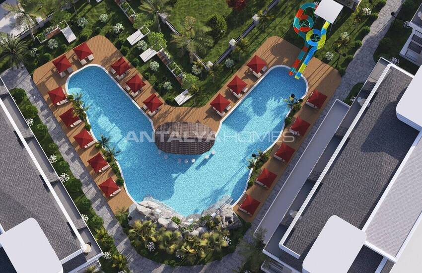 Flats with Rich Social Amenities Near the Beach in Alanya 8