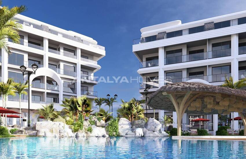 Flats with Rich Social Amenities Near the Beach in Alanya 6