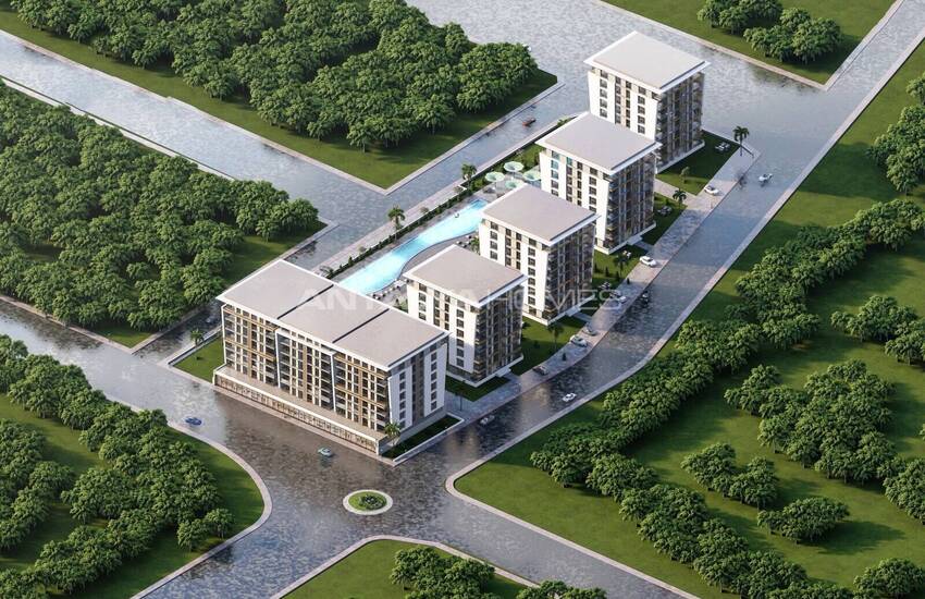 Antalya Kepez'de Havuzlu Site İçinde Sıfır Daireler 7