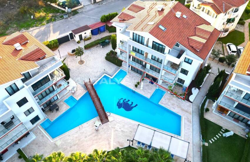 Меблированная квартира 2+1 с садом в комплексе с бассейном в Белеке 2