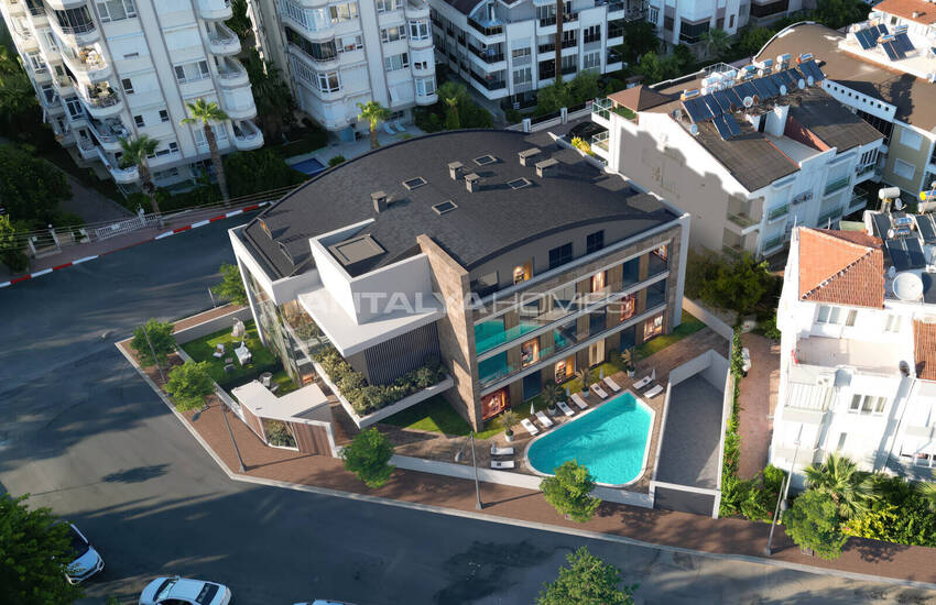 Eleganta Lägenheter Med Pool I Antalya Muratpasa 3