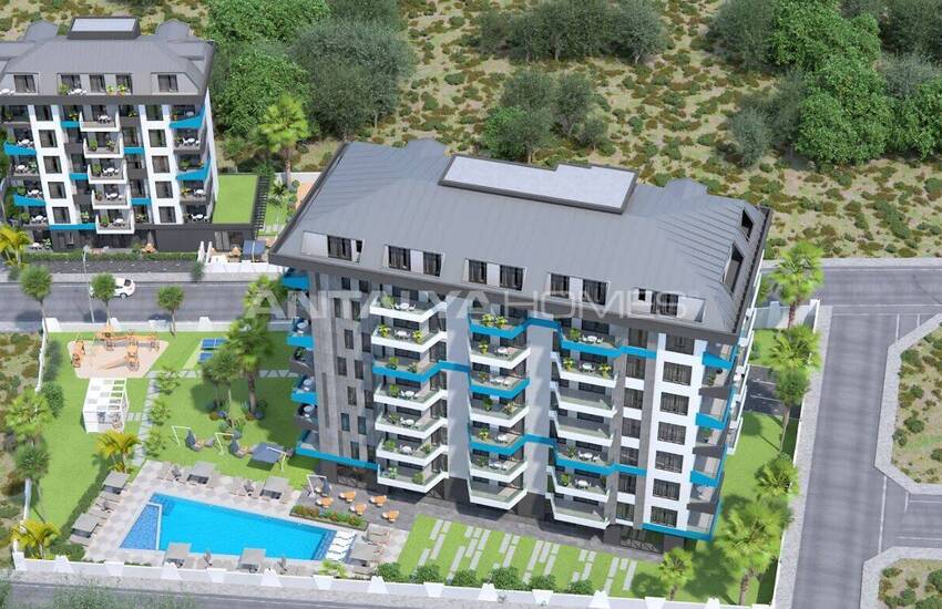 Eleganta Lägenheter 1,9 Km Från Havet I Alanya 1