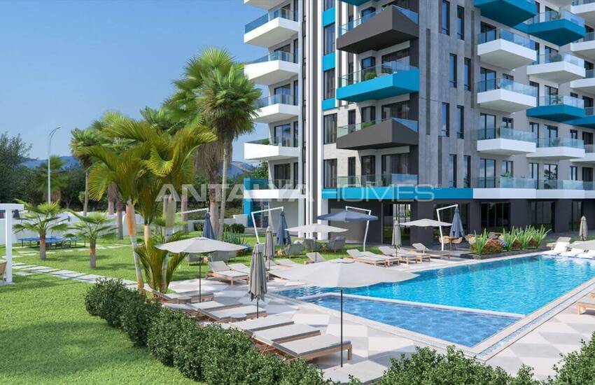 Eleganta Lägenheter 1,9 Km Från Havet I Alanya