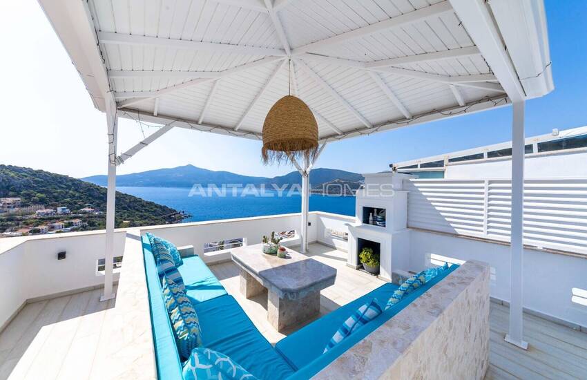 Modernes 4-zimmer-haus Mit Panoramablick Auf Das Meer In Kalkan 8