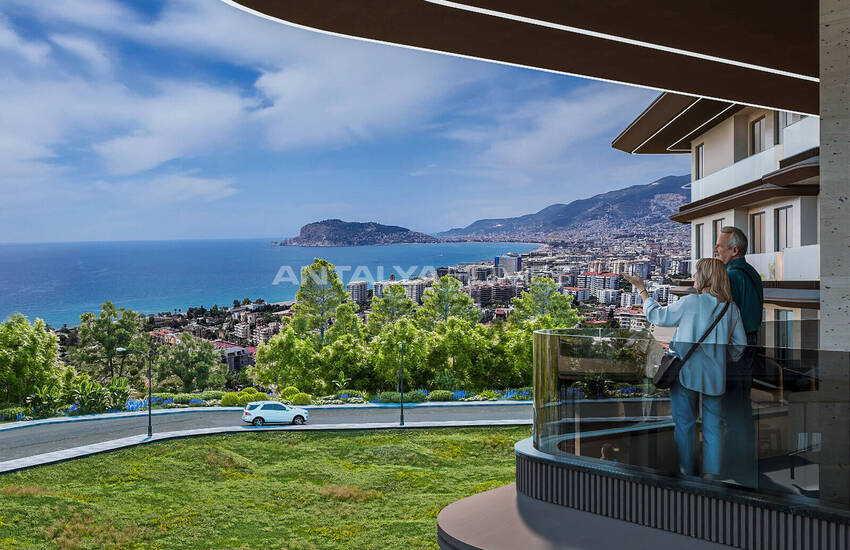 Alanya Kestel'de Denize Yürüme Mesafesinde Daireler 8