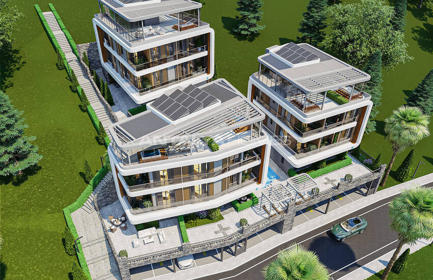 Rymliga Lägenheter Med Havsutsikt Och Smarta System I Alanya 2