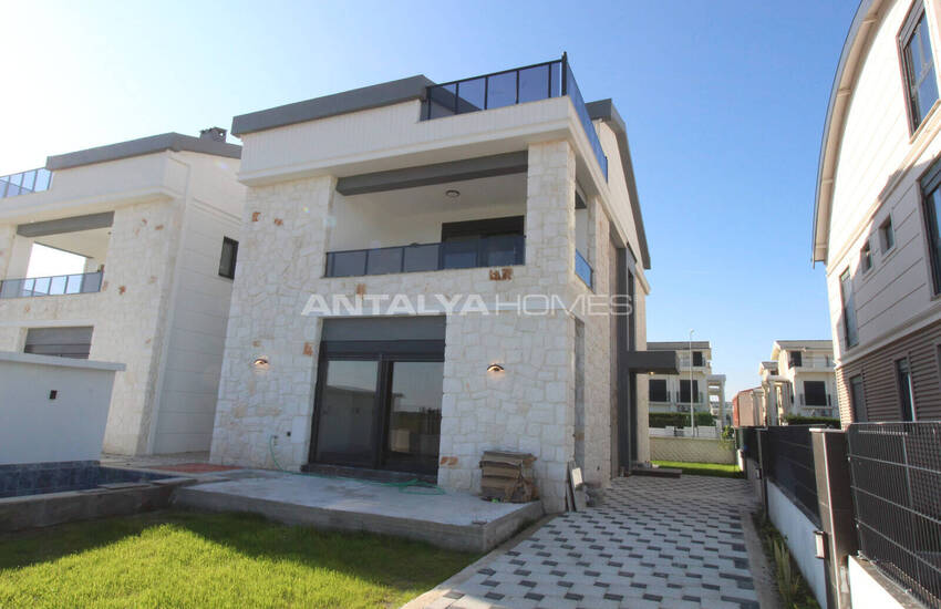 Отдельно стоящий дом с каменной облицовкой в Белеке, Анталья 2