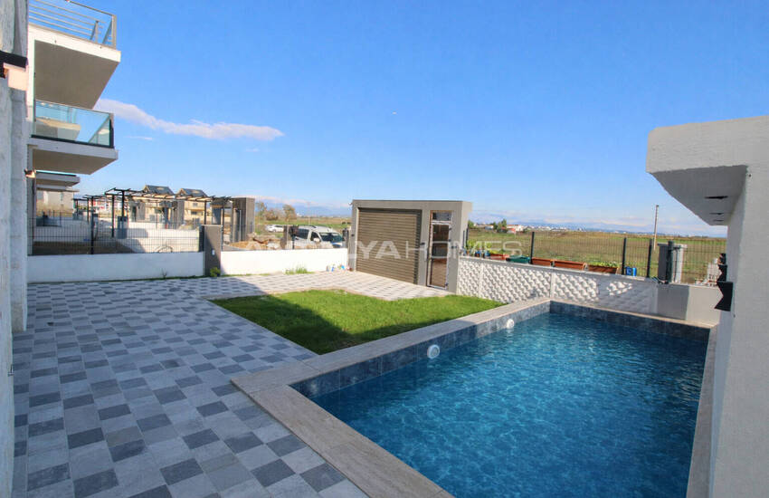 Отдельно стоящий дом с каменной облицовкой в Белеке, Анталья 1